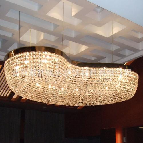 之光定制工程水晶灯包房客厅豪华吸顶灯宴会厅贵宾厅水晶豪华灯饰生产